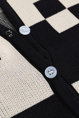 Checkerboard Knit Romper
