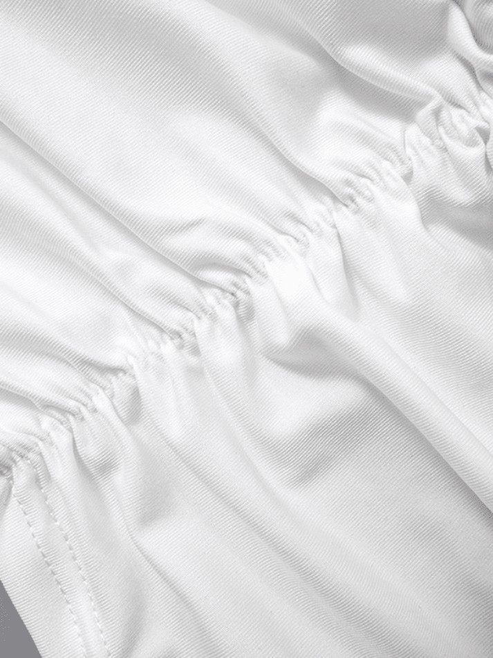 Contrast Color Pleat Cami Top