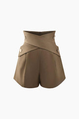 Cross Waist Tailored Shorts