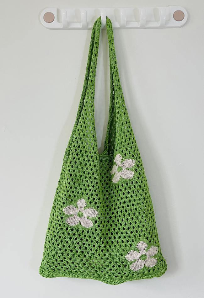 Cut-out Flowers Shoulder Eco Bag