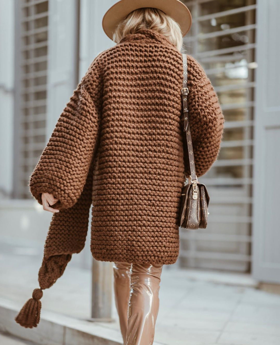 Women's Tassel Knitted Coat