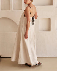 Vacation Suspenders Tube Top Maxi Dresses