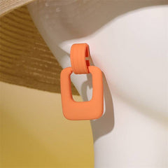 Geometric Square Fashion Personalized Acrylic Earrings