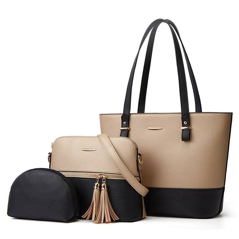 New Style Mother and Child Bag Atmosphere Three Piece Set One Shoulder Diagonal Straddle Handheld Women's Bag