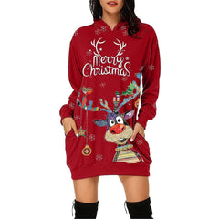 Long Sleeve Sweater Dress for Christmas