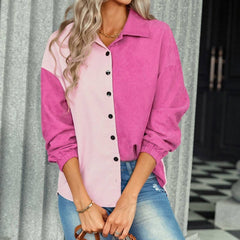 Audrey Long Sleeve Colorblock Loose Top