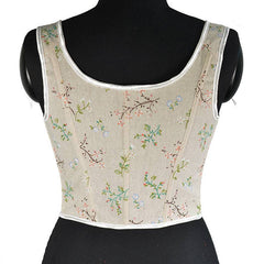 Jessy Drawstring Front Floral Corset Top