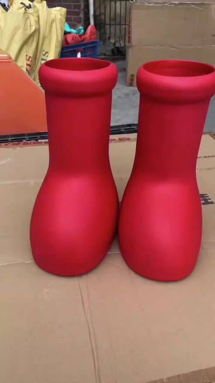 Astro Boy big red thick soled rain boots