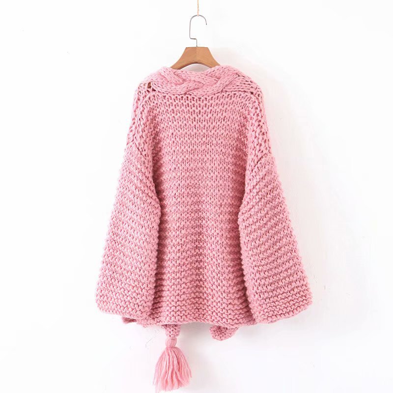 Women's Tassel Knitted Coat