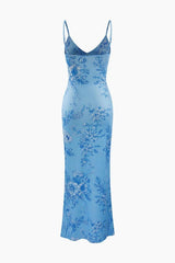 Floral Print V-neck Maxi Dress