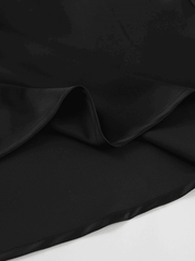 French Satin Drape Skirt