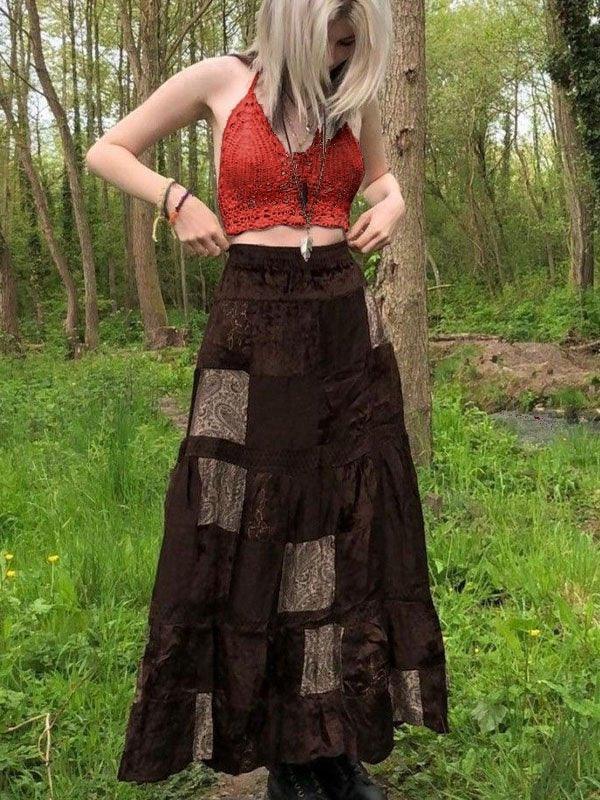 Halter Crochet Knit Crop Cami Top
