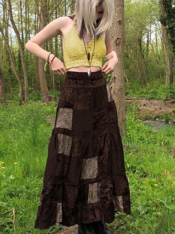 Halter Crochet Knit Crop Cami Top