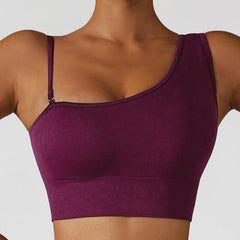 Cierra Asymmetrical Neck Sports Top