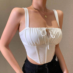 Melodia Drawstring Front Tank Top