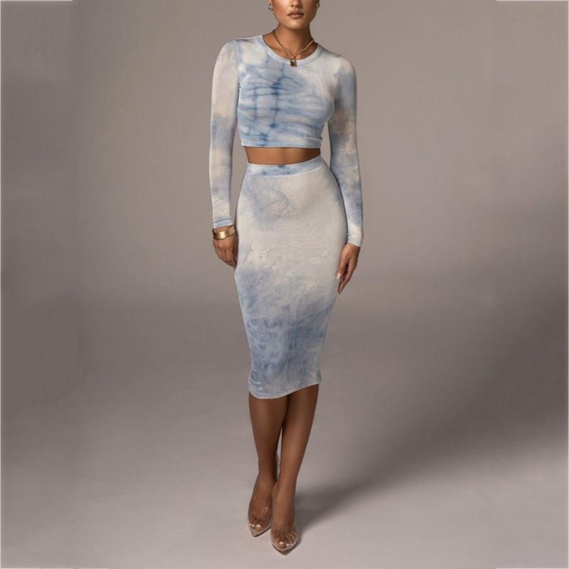 Edwina Tie-dye Skirt Set