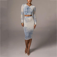 Edwina Tie-dye Skirt Set