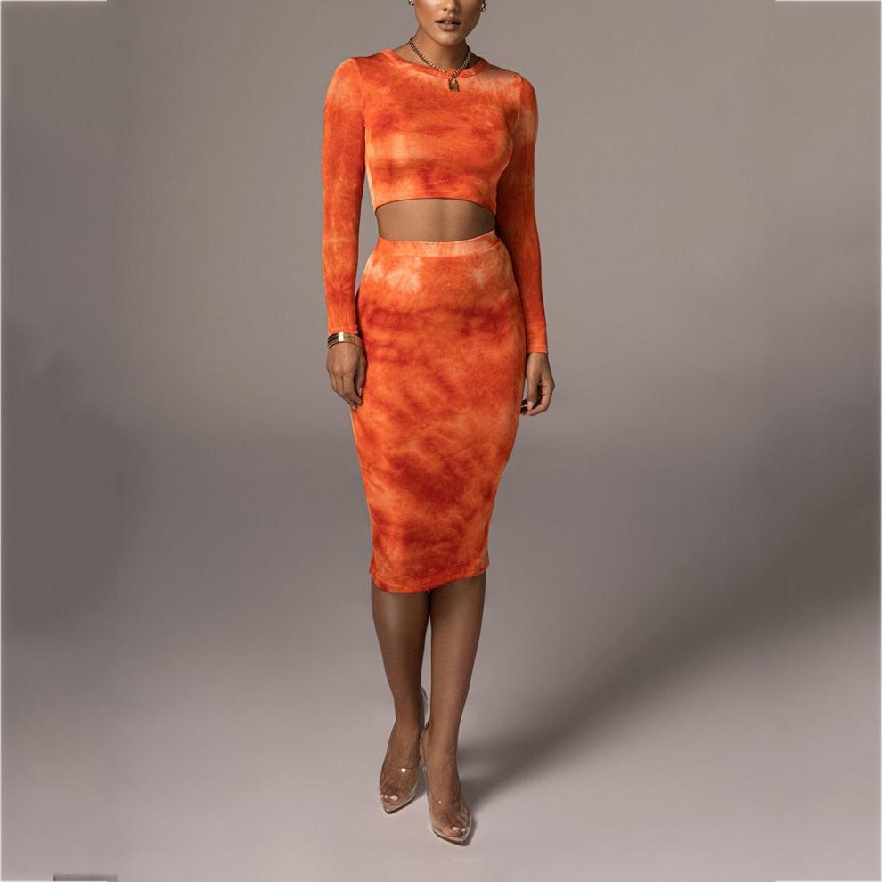 Edwina Tie-dye Skirt Set