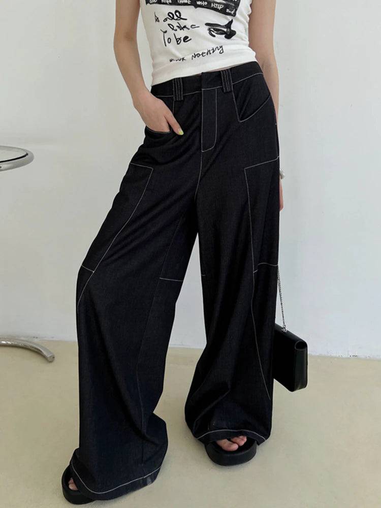 Amirah Shift Straight-Leg Trousers