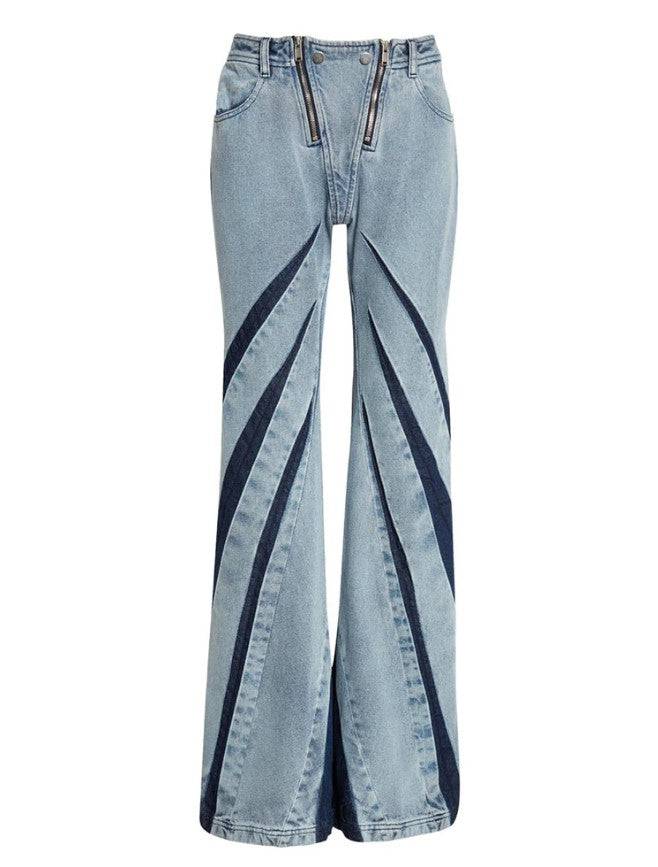 Kennedi Darted Flared Jeans