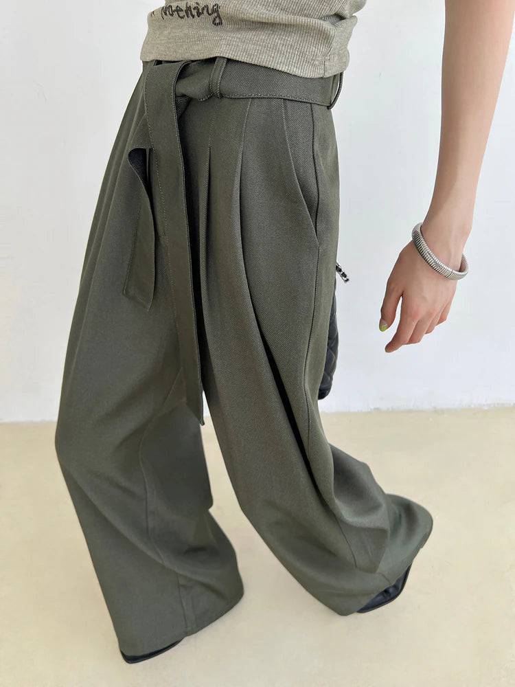 Annabella High-Waist Plain Wide-Leg Trouser