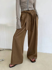 Annabella High-Waist Plain Wide-Leg Trouser