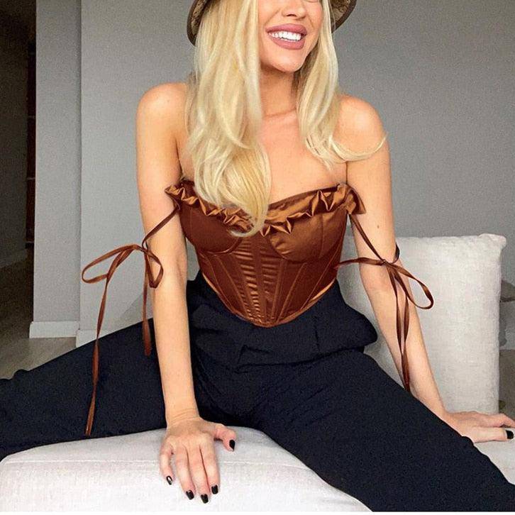 Synthia Pleated Underwire Cami Top