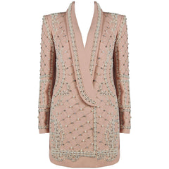 Polly Crystal Pearl Blazer Jacket