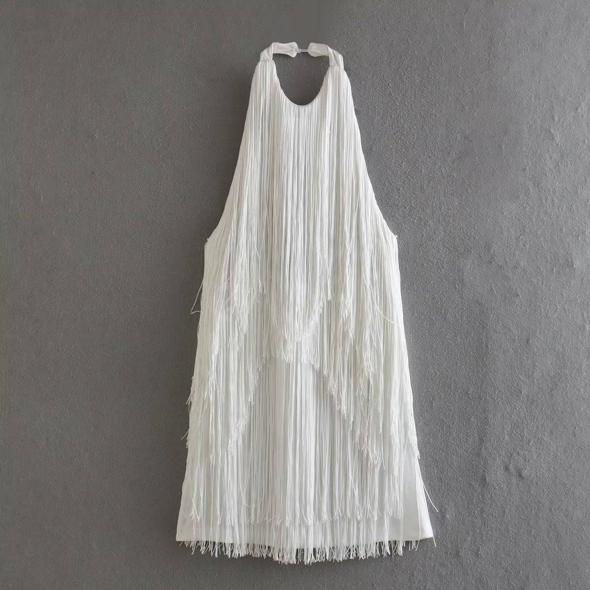 Aylin Layered Fringed Flapper Mini Dress