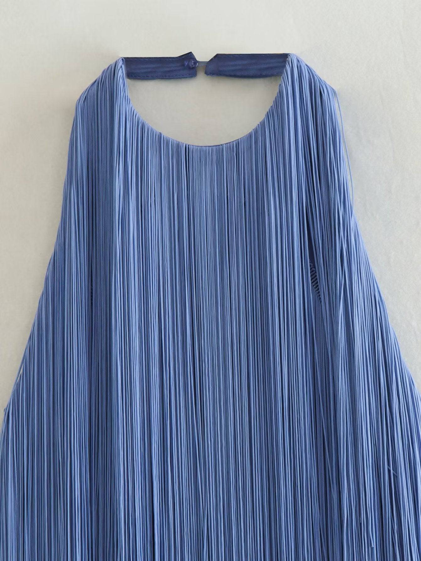 Aylin Layered Fringed Flapper Mini Dress