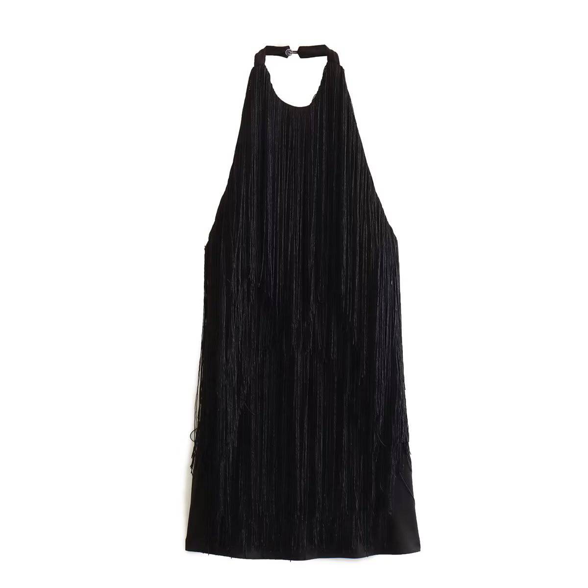 Aylin Layered Fringed Flapper Mini Dress