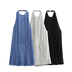 Aylin Layered Fringed Flapper Mini Dress