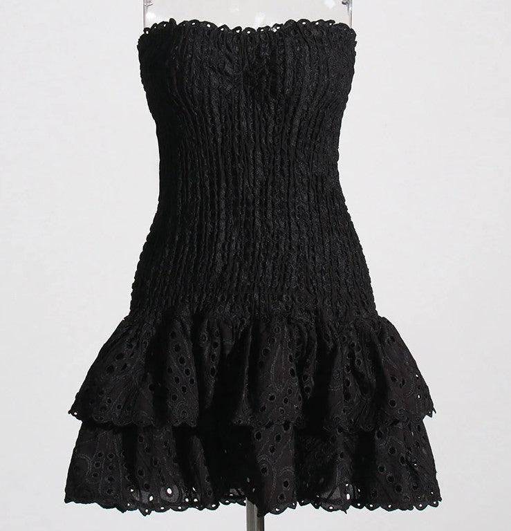 Megan Strapless Ruffle Mini Dress