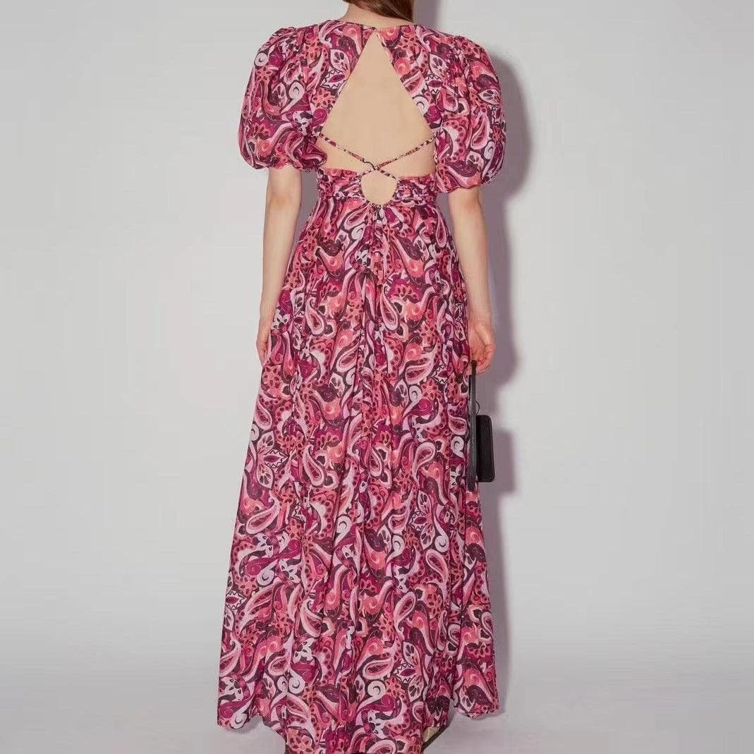 Barbi Allover Paisley Maxi Dress