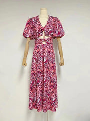 Barbi Allover Paisley Maxi Dress