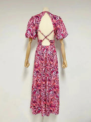 Barbi Allover Paisley Maxi Dress