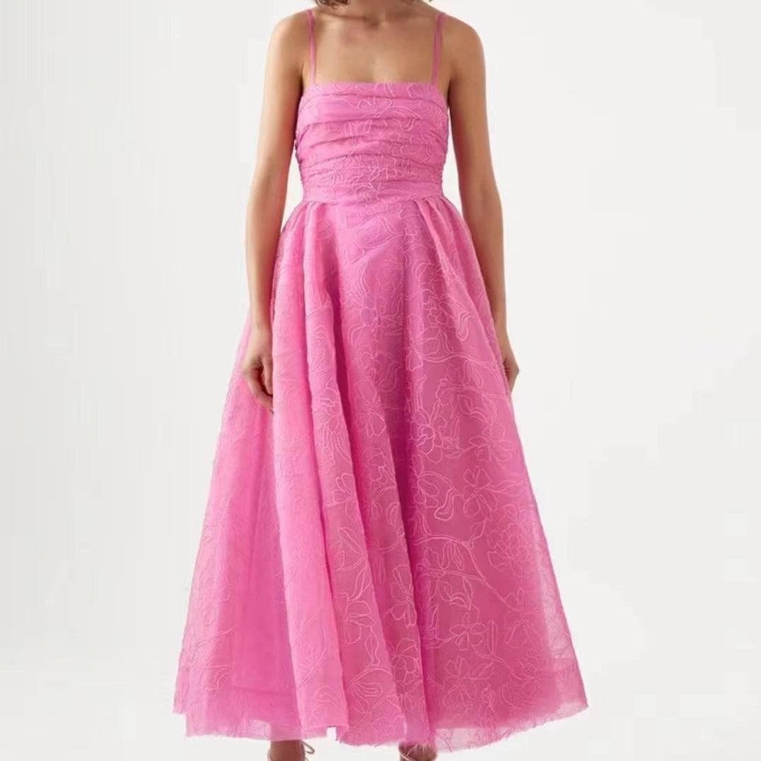 Barb Spaghetti Strap A-line Dress