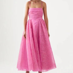 Barb Spaghetti Strap A-line Dress