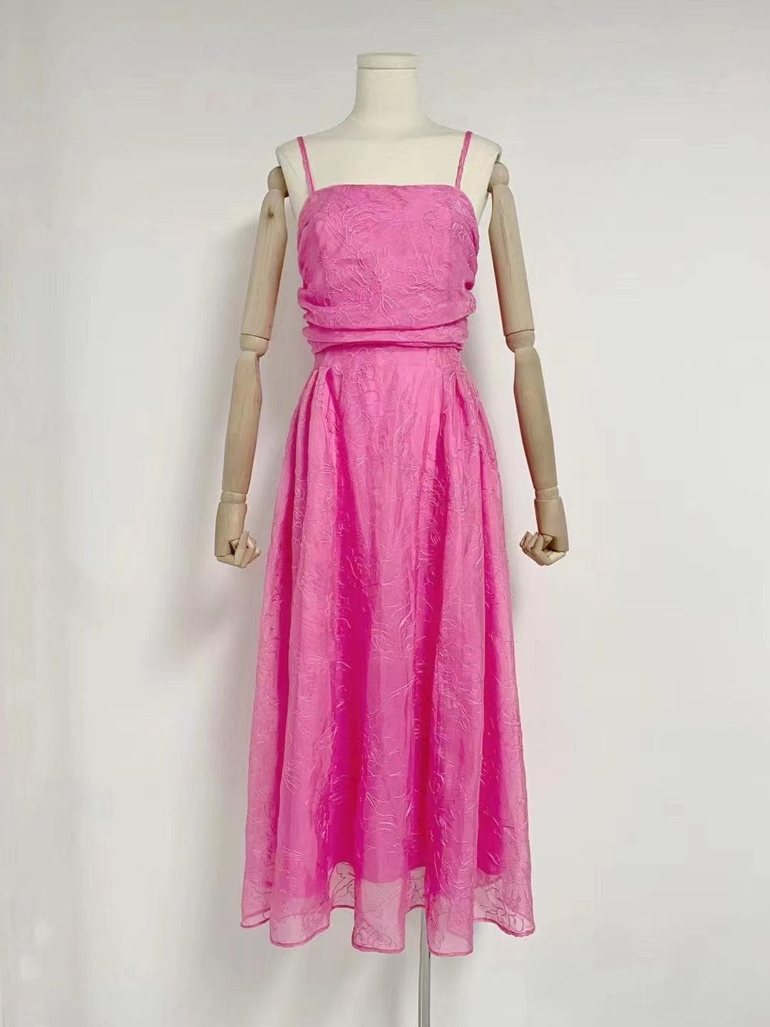 Barb Spaghetti Strap A-line Dress
