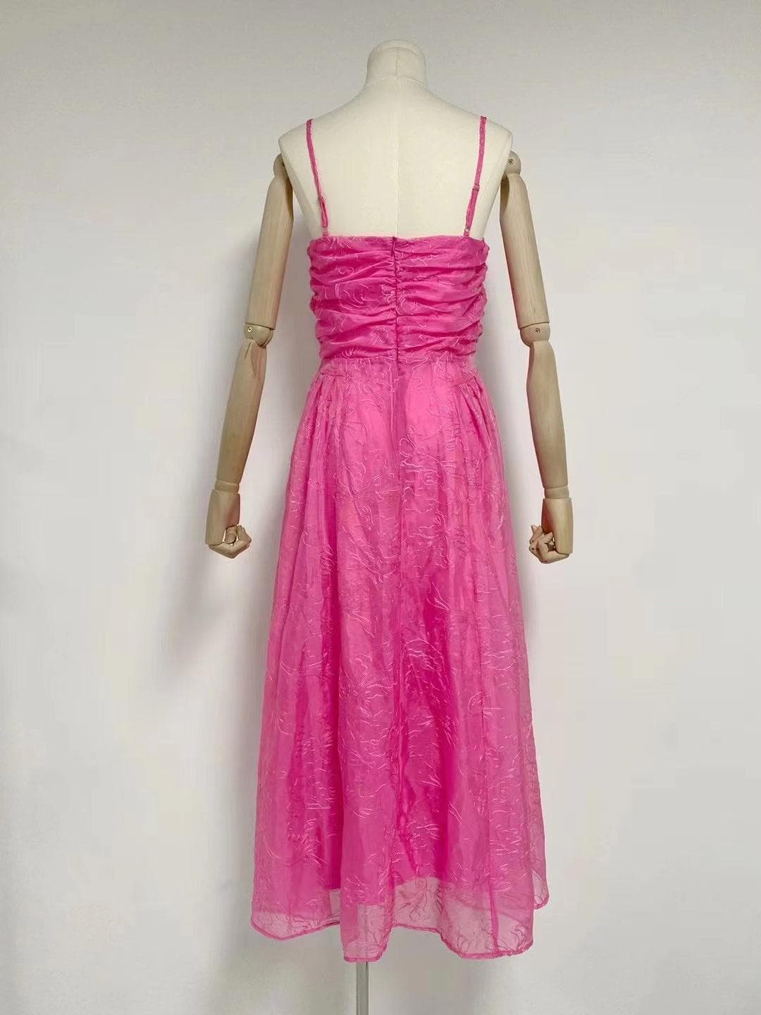 Barb Spaghetti Strap A-line Dress