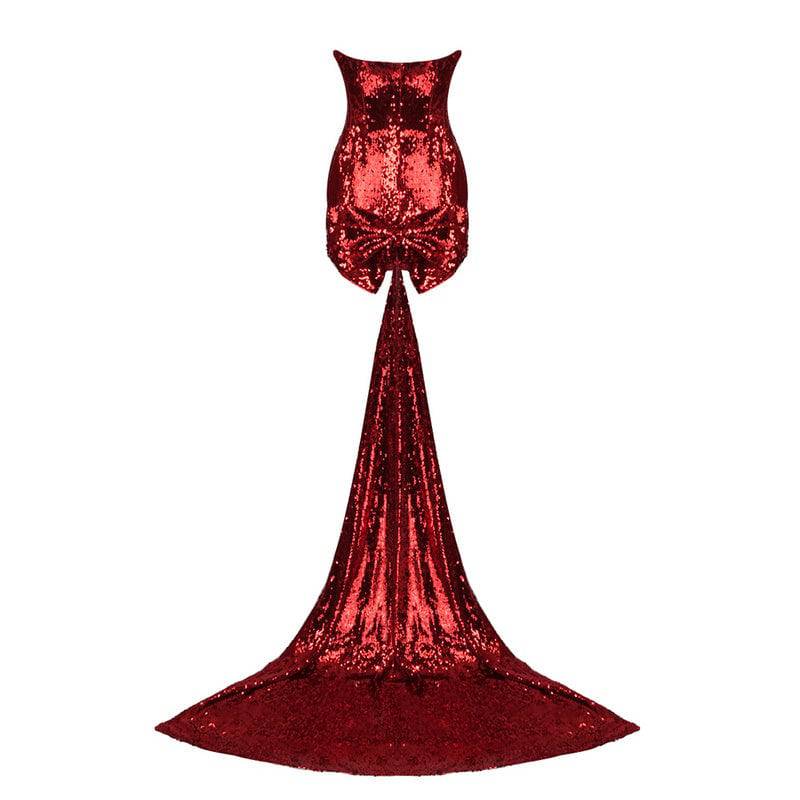 Anne Strapless Sequins Mini Dress
