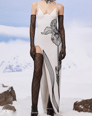 Rebecca  Strappy Floral Print Maxi Dress