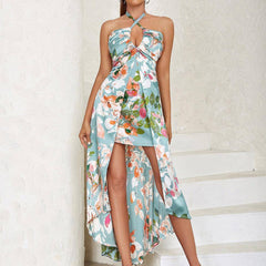 Allyson Criss Cross Tie Backless Dress