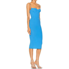 Brandy Sleeveless Spaghetti Strap Midi Dress