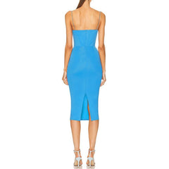 Brandy Sleeveless Spaghetti Strap Midi Dress