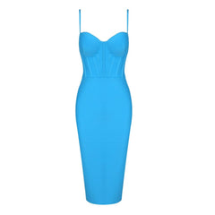 Brandy Sleeveless Spaghetti Strap Midi Dress