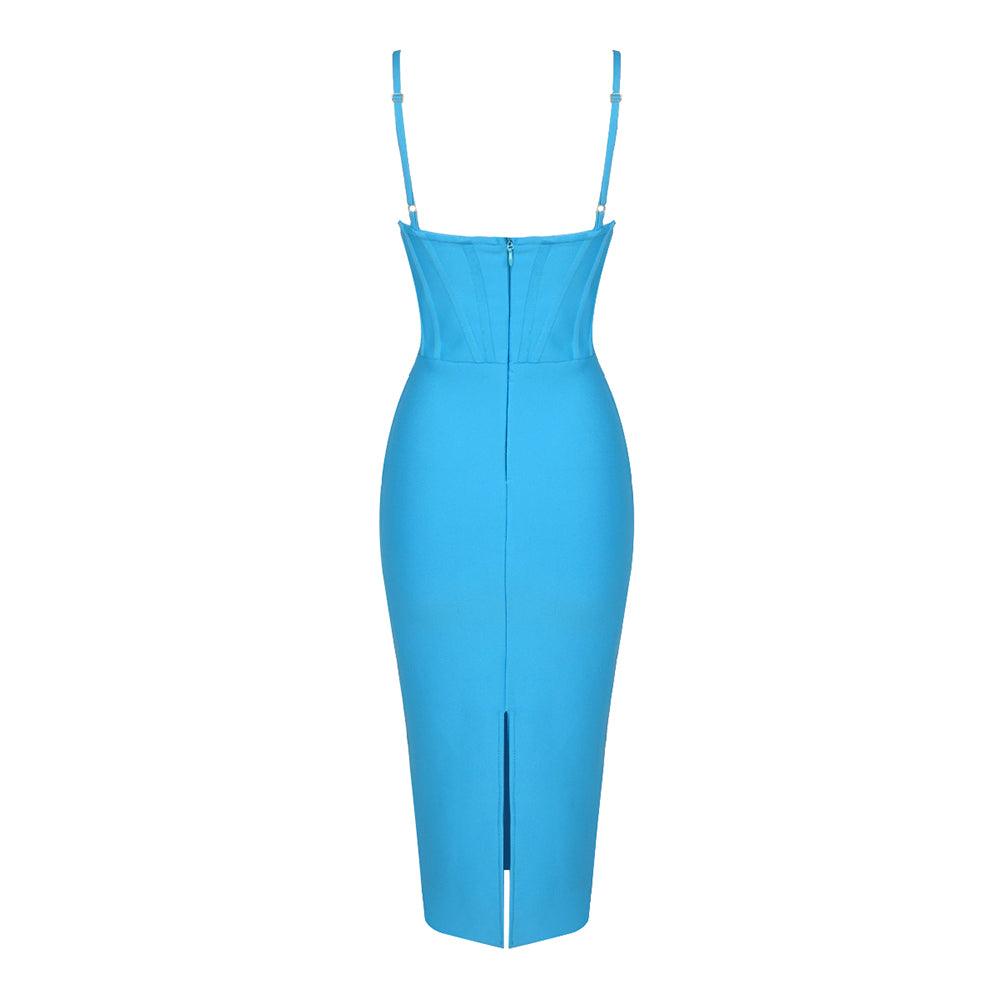 Brandy Sleeveless Spaghetti Strap Midi Dress