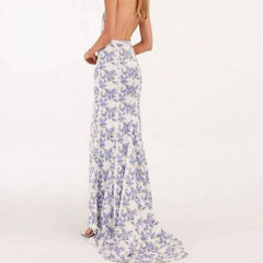 Karina Cowl Neck Open Back Dress