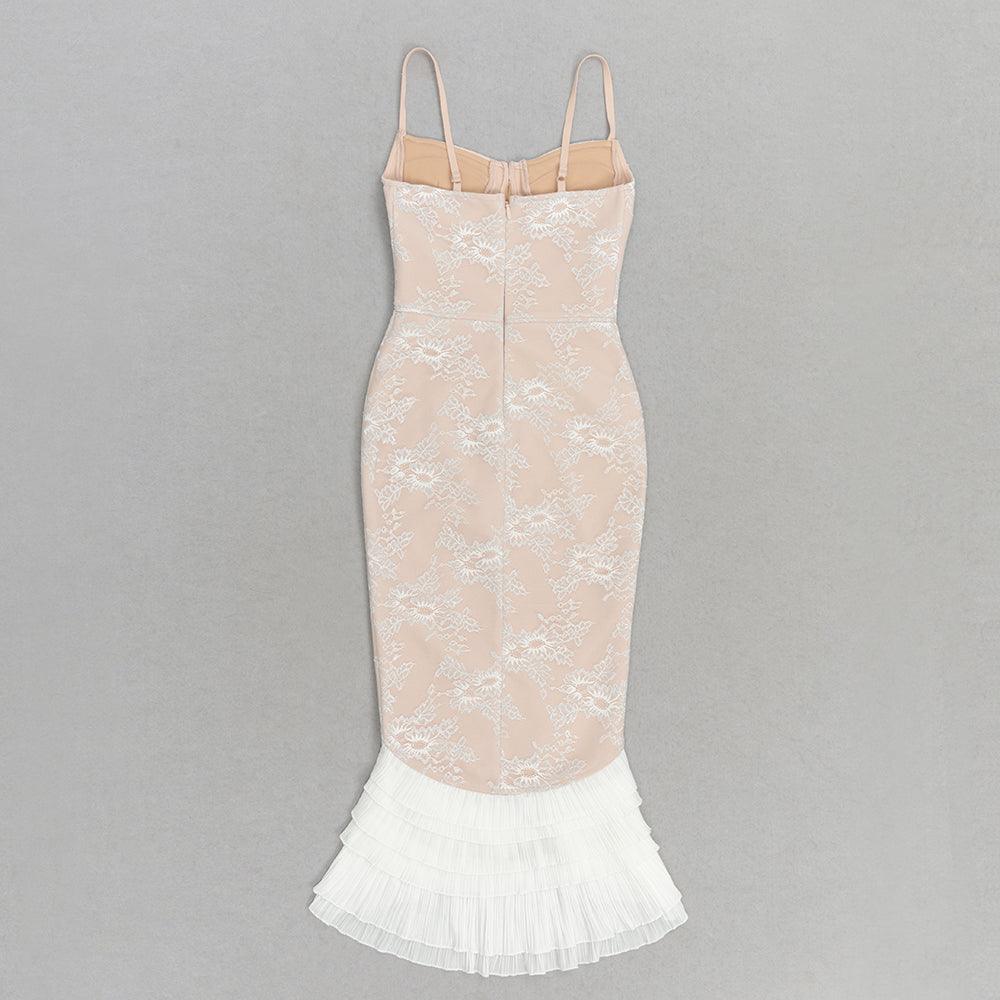 Lauryn Ruffle Hem Lace Cami Dress