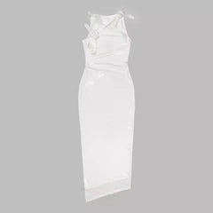 Maybelle Sleeveless Rose Embellished Maxi Dress
